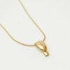 Gold hot air balloon pendant necklace