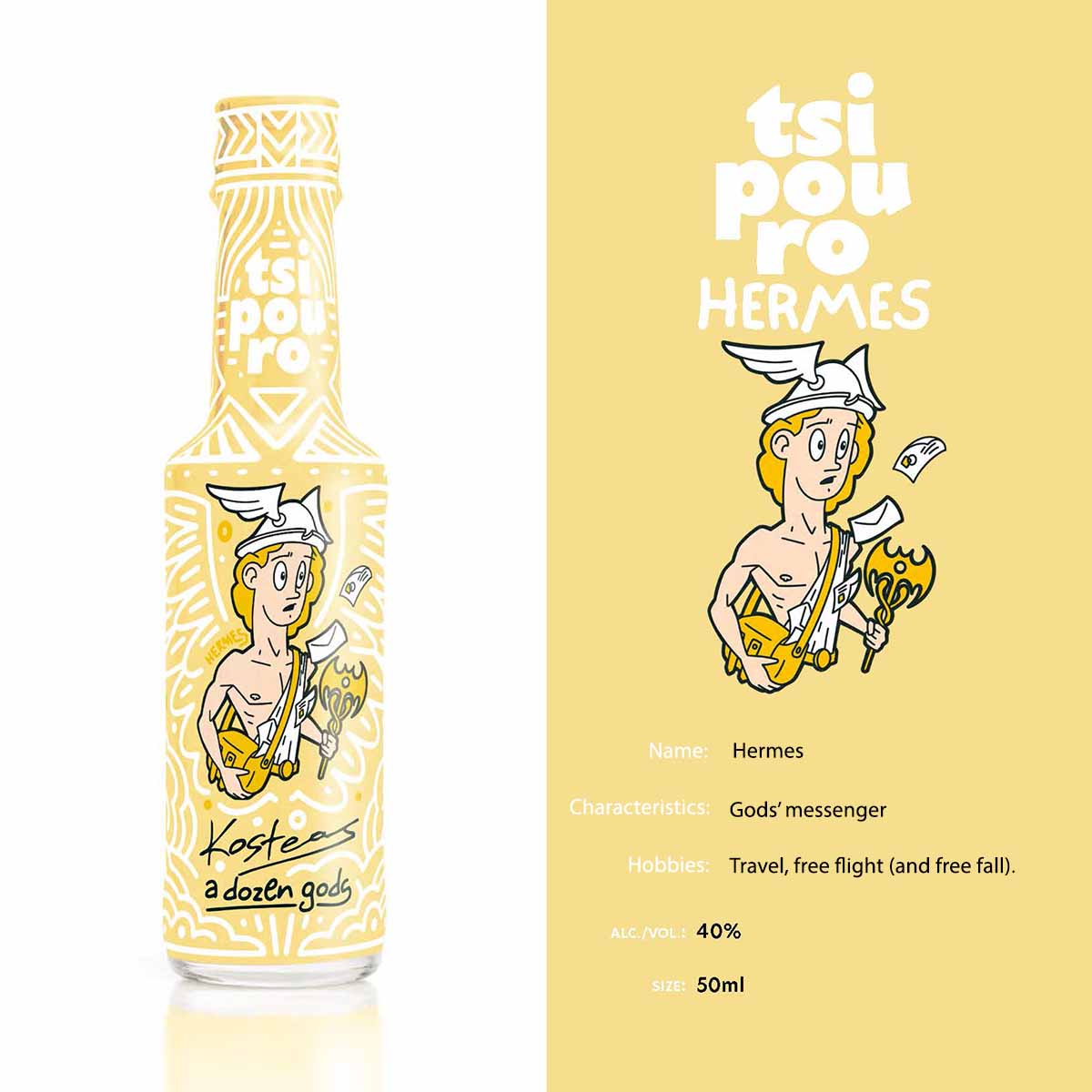 A Dozen Gods: Hermes - Tsipouro 50ml