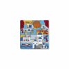 Colorful illustration of Greek island scenery