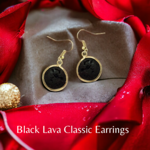 Alternative view of Black Lava Classic Earrings