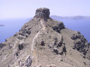 Skaros The capital of Thera under Venetian occupation