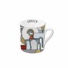 White Greece mug with stylized Trojan horse design