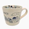 Ceramic mug with Greece illustration design