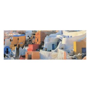 Colorful whitewashed buildings in Santorini, Greece