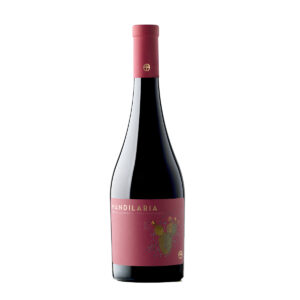 Mandilaria red wine bottle with pink label
