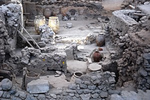 Akrotiri excavation