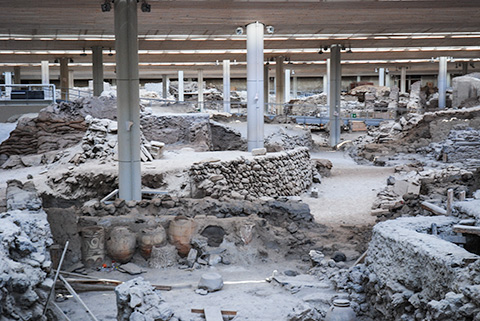 Akrotiri excavation site