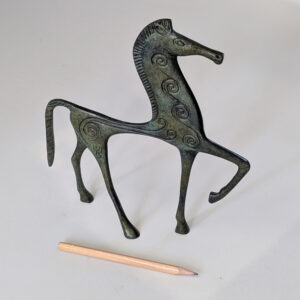 Alternative view of Greek Horse Sculpture, bronze 20cm