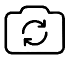 Camera icon with refresh arrows inside