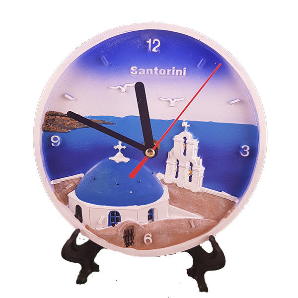 Desk/Wall Clock - Santorini
