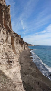 View of Vlychada beach, Megalochori, Santorini
