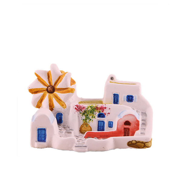 Traditional House with windmill, miniature