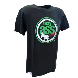 Black Lazy Ass Lager graphic T-shirt