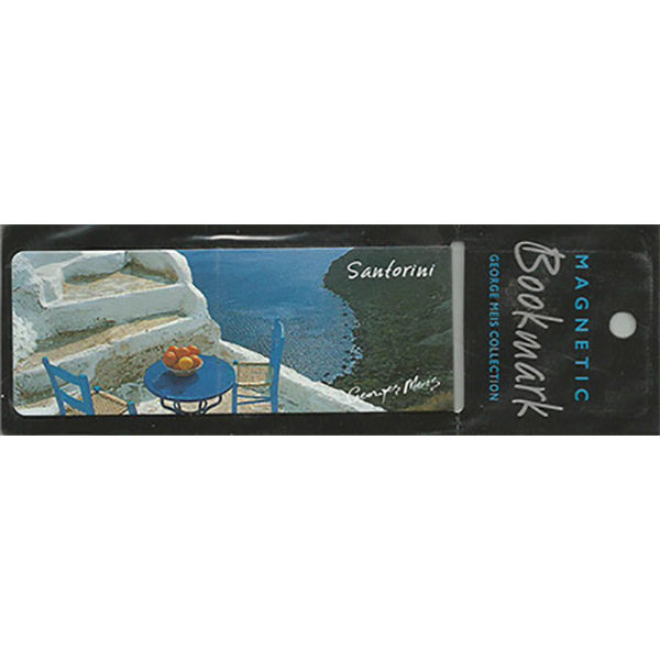 Magnetic Bookmark 3627, santorini