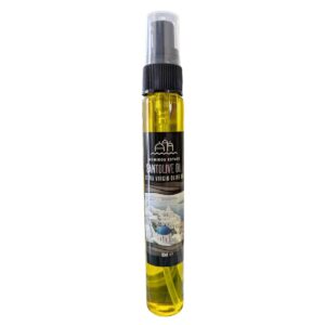 Spray bottle of extra virgin olive oil