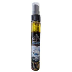 Spray bottle of extra virgin olive oil