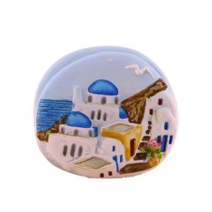 Decorative pebble magnet 5