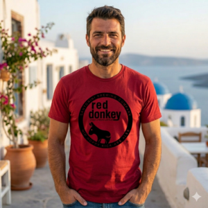 Alternative view of Red Donkey t-shirt