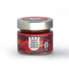 Jar of Santo Roots tomato spread with silver lid