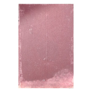Worn burgundy hardcover book cover with no visible title