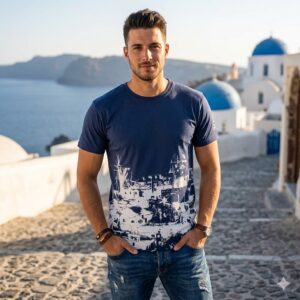Alternative view of Santorini T-Shirt denim blue
