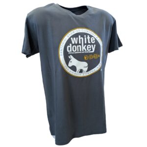 Dark gray White Donkey Brewing Company logo T-shirt