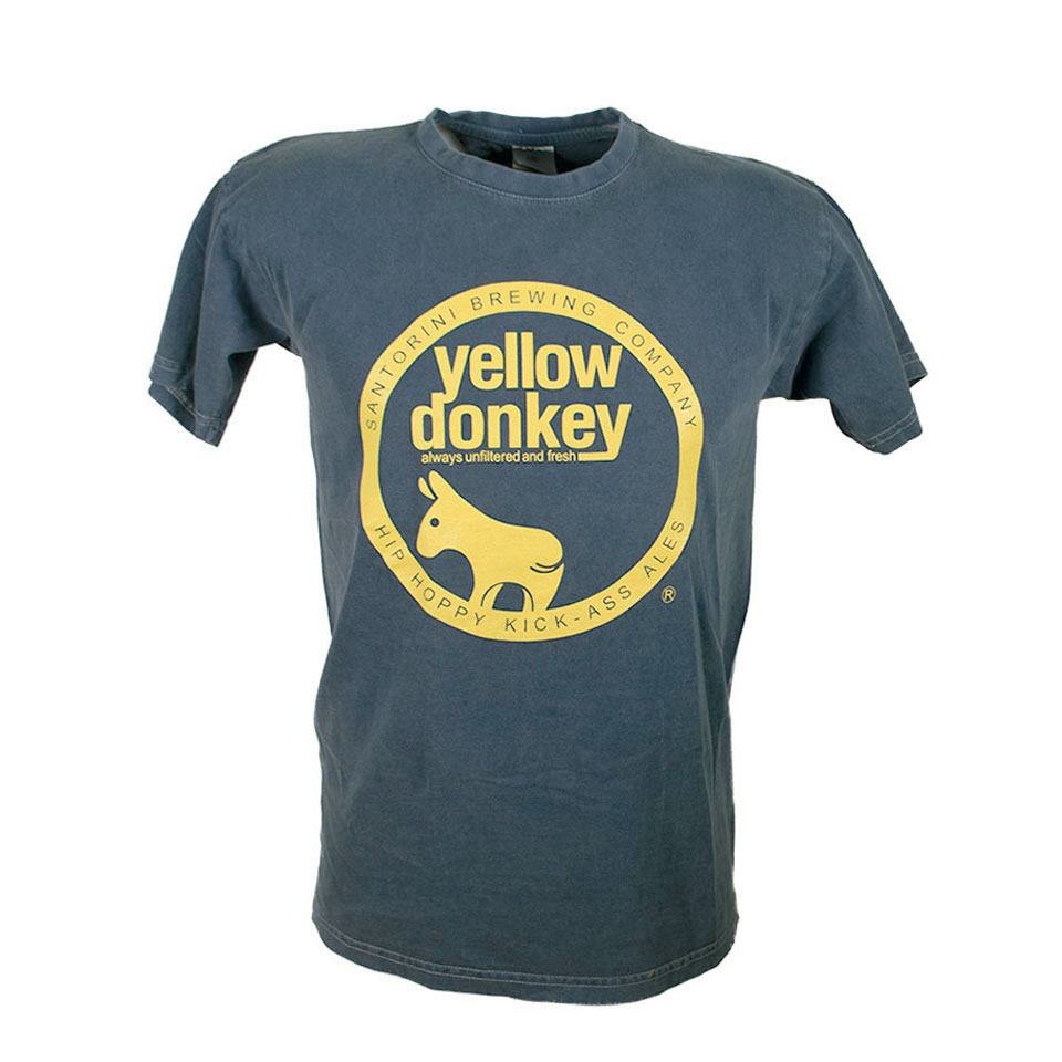 Yellow Donkey stone washed t-shirt –  E-shop